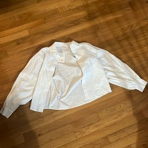 White button down blouse